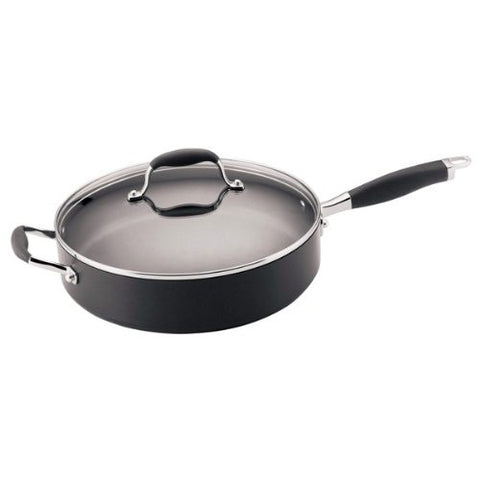 Anolon Advanced Hard Anodized Nonstick 12-Inch- 5-Quart Covered Saute Pan