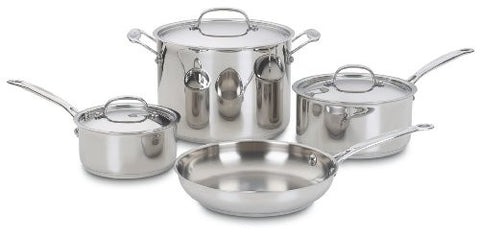 Cuisinart 77-7 Chef's Classic Stainless 7-Piece Cookware Set